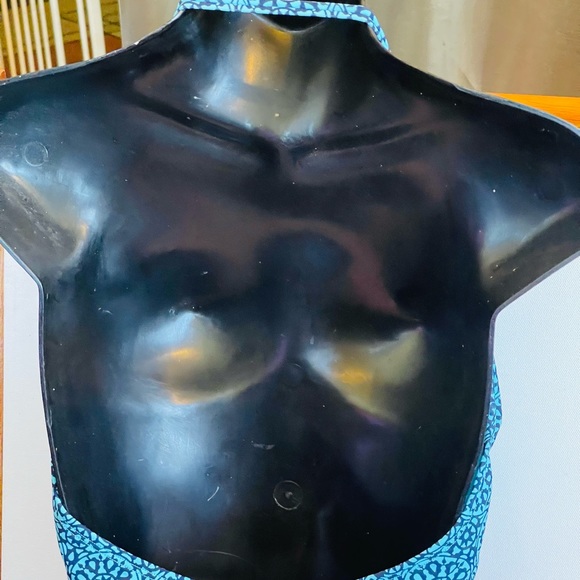 Tommy Hilfiger blue and black bikini top - Picture 3 of 5